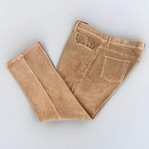 Jones New York Wide Corduroy High Rise Trouser Pants Stretch Classic Tan Size 16